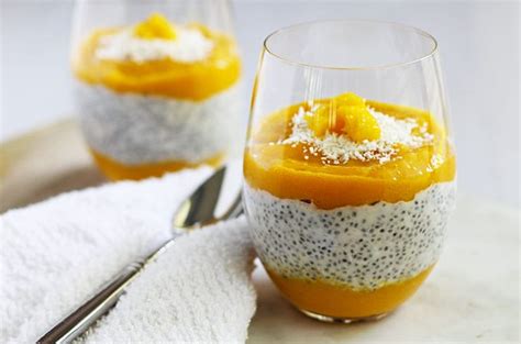 Mango Coconut Chia Pudding Vegan FitLiving Eats By Carly Paige