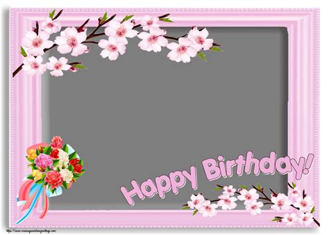 Custom Greetings Cards for Birthday - 🌼 Happy Birthday! - Photo Frame ...