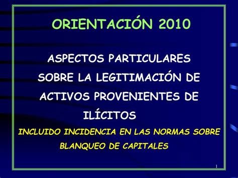 Ppt Orientaci N Aspectos Particulares Sobre La Legitimaci N De