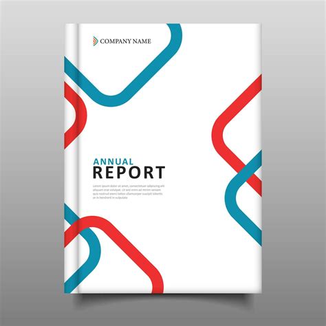 modern business annual report template cover design 25460358 Vector Art