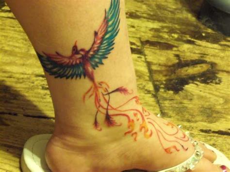 Girl Rising Phoenix Tattoo