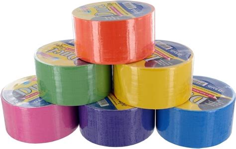 Amazon Bazic Fluorescent Colored Duct Tape Assorted Colors Pack