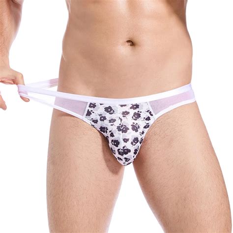 Clever Menmode Mesh Thong Men T Back Thin Underwear Sexy Transparent