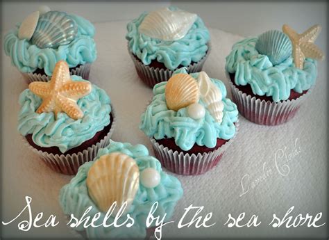 Seashell Cupcakes Cupcakes Chocolate Rose Cakes In Seashell