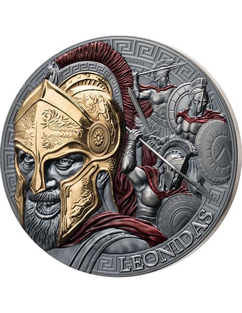 Leonidas Great Commanders Oz Silver Coin Francs Cameroon