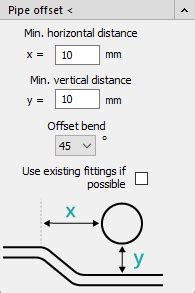 Details On Pipe Offset Knowledge Base Autocad Linear