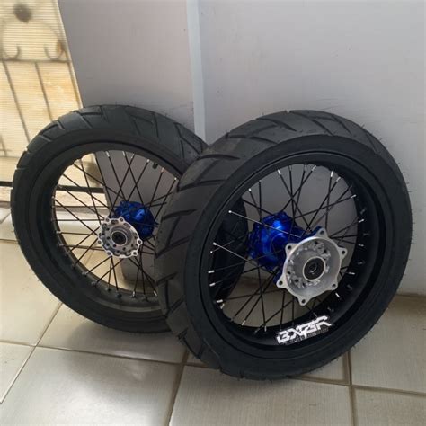 Jual BANSET WHEELSET SUPERMOTO YAMAHA WR BAN SEMI ENDURO FDR MAXTREME