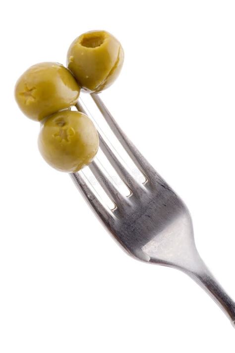 Fork with olive stock image. Image of mediterranean, restaurant - 6113373