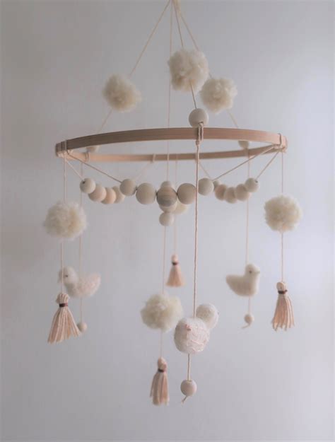 Boho Baby Mobile Baby Girl Crib Mobile For Nursery Baby Etsy Baby