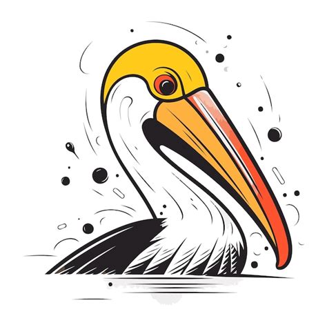 Premium Vector Pelican Vector Illustration Isolated On White Background