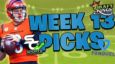 Nfl Dfs Week 13 Slate Breakdown And Picks Fanduel And Draftkings Advice