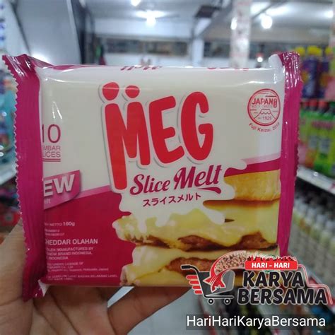 Jual MEG CHEDDAR CHEESE SLICE MELT KEJU LEMBARAN 10 S Indonesia Shopee