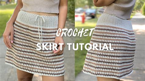 How To Crochet A Simple Skirt Step By Step Crochet Tutorial Free