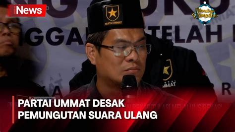 Partai Ummat Desak KPU Hentikan Rekapitulasi Melalui Aplikasi Sirekap