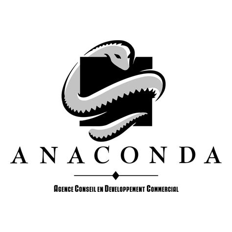 Anaconda Logo Black and White – Brands Logos