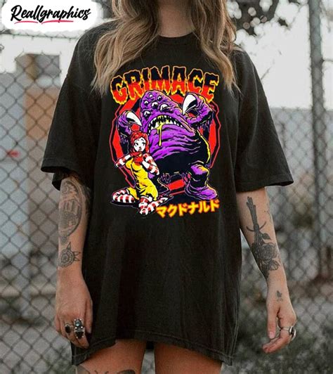 Scary Grimace Shirt, Mcdonalds Grimace - Reallgraphics