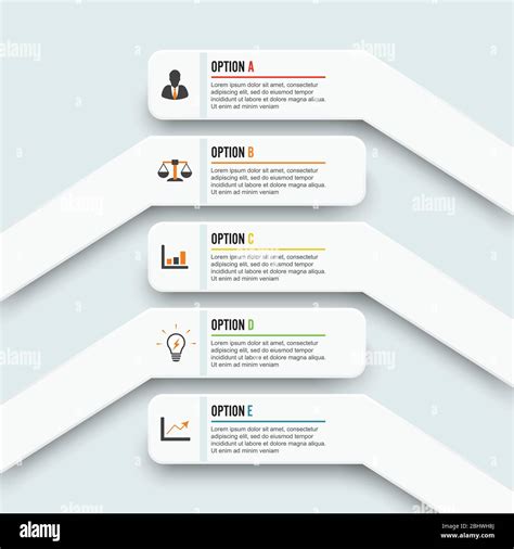 Plantilla Infográfica Vectorial Con Etiqueta De Papel 3d Círculos