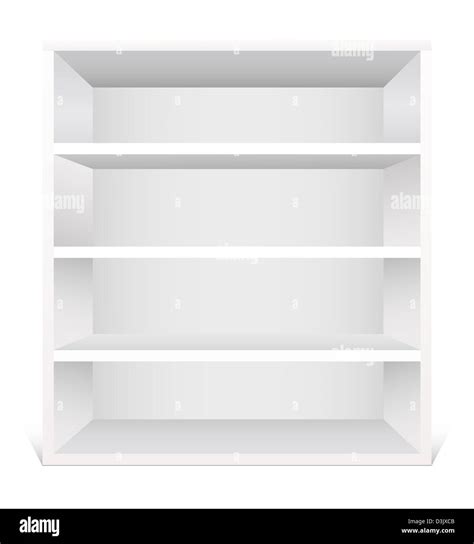 Shelf isolated on white background Stock Photo - Alamy