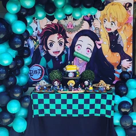 Demon Slayer Birthday Party Anime Cake Birthday Party Naruto Birthday