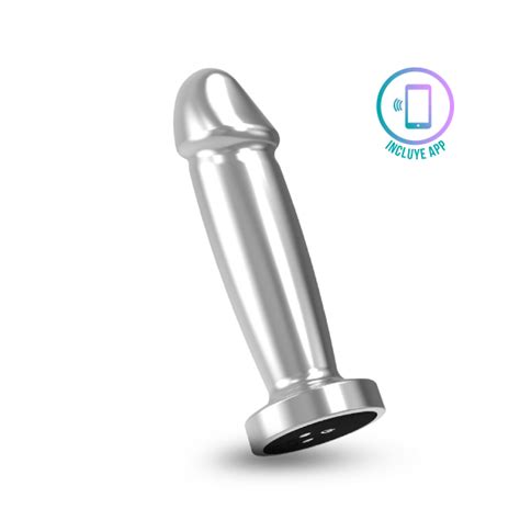 Dilatador Vibrador Anal Metálico Brillo del Éxtasis 2 0 con APP Moira