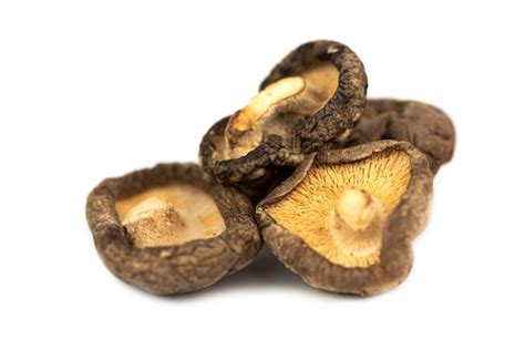 Premium Photo Dry Whole Shiitake Mushroom Lentinula Edodes