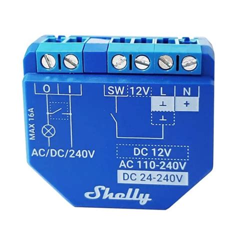 Shelly Plus 1 WiFi Bluetooth In Box Relais 16A