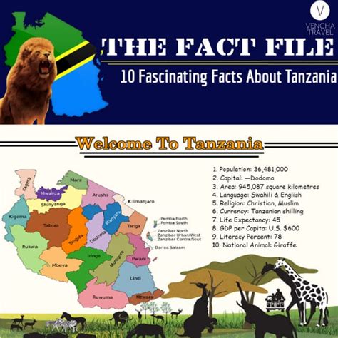 Infographic 10 Fascinating Facts Of Tanzania Pdf