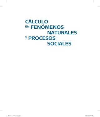 Calculo En Fen Menos Naturales Y Procesos Sociales Pdf