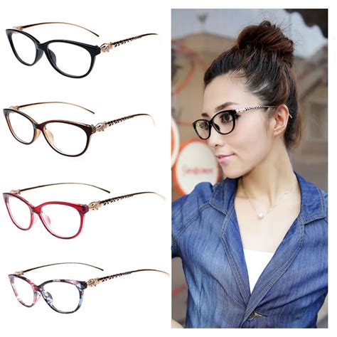 Fashion Cheetah Earstems Glasses Frames Women Ladies Leopard Decorative Reading Glasses Frame