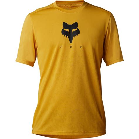 Fox MTB Jersey Short Sleeve Ranger Tru Dri Daffodil Maciag Offroad