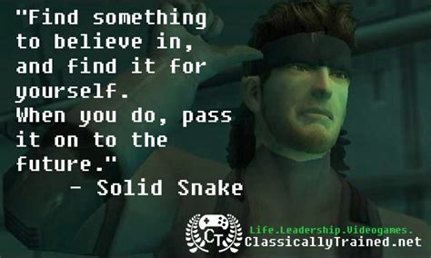 Video Game Quotes: Metal Gear Solid 2 on Legacy - ClassicallyTrained.net