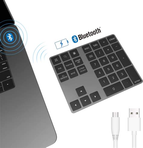 Bluetooth Ziffernblock Pubiohs Tasten Nummernblock Wireless Numpad