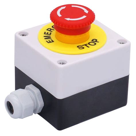 Buy Taiss Mm Nc Red Sign Mushroom Emergency Stop Push Button