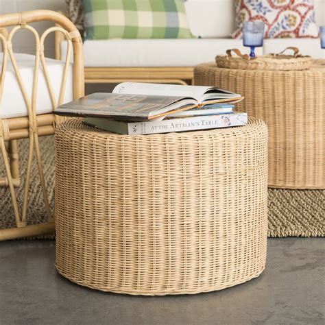 Rattan Round Coffee Table Batu Small Mahe Homeware