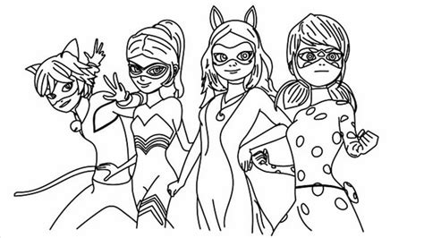 Miraculous Ladybug Coloring Pages All Characters & coloring book.