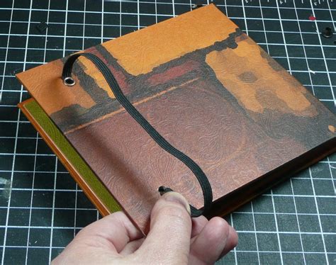 Making An Elastic Closure For A Book Mini Albums Handmade Books