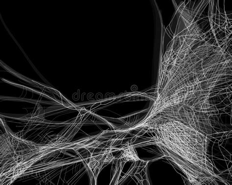 Collection Of Cobweb Isolated On Black Transparent Background