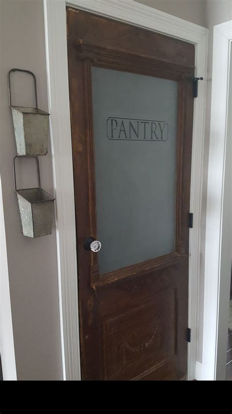 Farmhouse Pantry Door With Frosted Glass - Glass Door Ideas