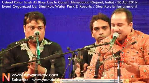 Rahat Fateh Ali Khan Gazal Tribute To Nusrat Fateh Ali Khan Live Concert In Ahmedabad Youtube