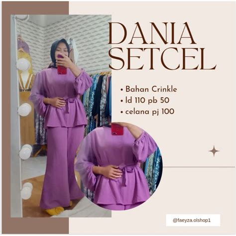 Jual Dania Setcel One Set Crinkle Airflow Shopee Indonesia