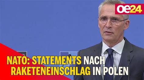 Nato Statements Nach Raketeneinschlag In Polen Youtube