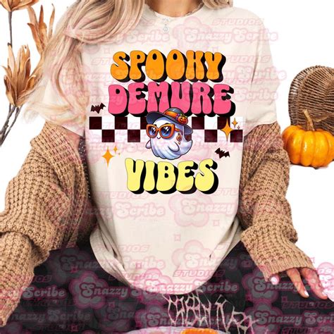 Spooky Demure Vibes Demure Png Cute Halloween Demure Png Demure