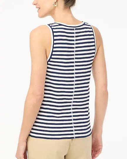 Factory Striped Girlfriend Tank Top For Women