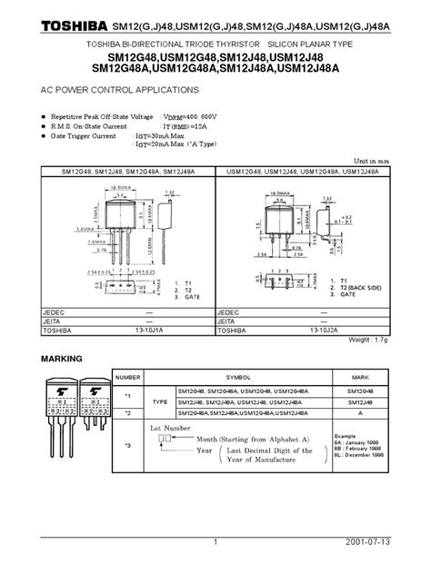 Usm12j48 Toshiba Pdf Reliability Engineering Safety