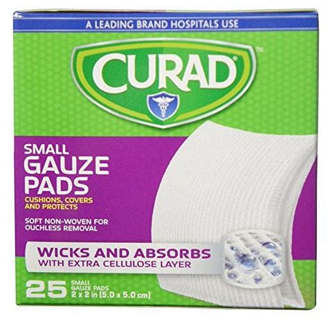 Curad Sootheplus Small Gauze Pads With Baking Soda Arm And Hammer X