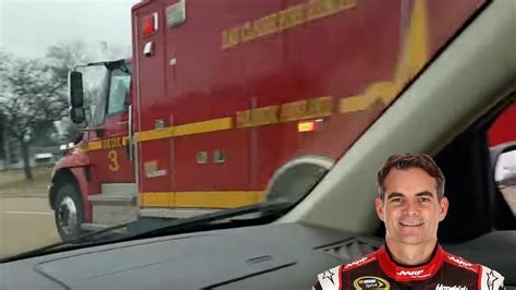 Ambulance With A Nascar Driver Inside Youtube