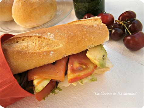 La Cocina De Los Inventos Bocadillo De Salm N Y Aguacate Con Olivada