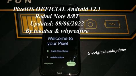 PixelOS OFFICIAL Android 12 1 Redmi Note 8 8T Install Review YouTube