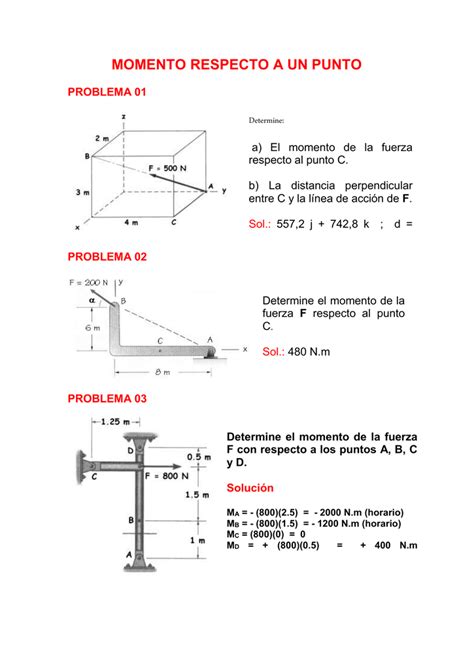 Momento Respecto A Un Punto