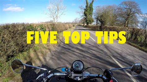 Five Top Tips For Beginner Motorcycle Riders Youtube